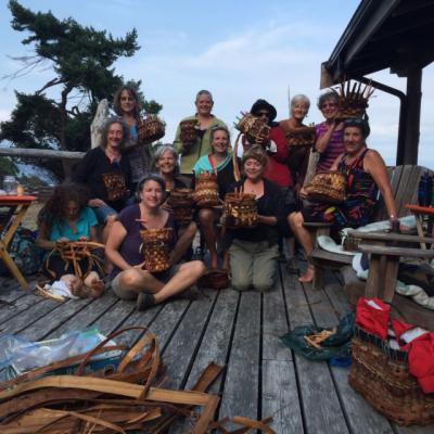 The 2015 basket cases with their bull kelp baskets