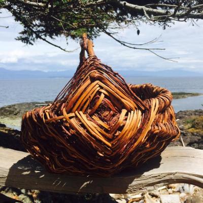 Split Cedar Root Basket