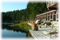 The boathouse at Lambert Lake