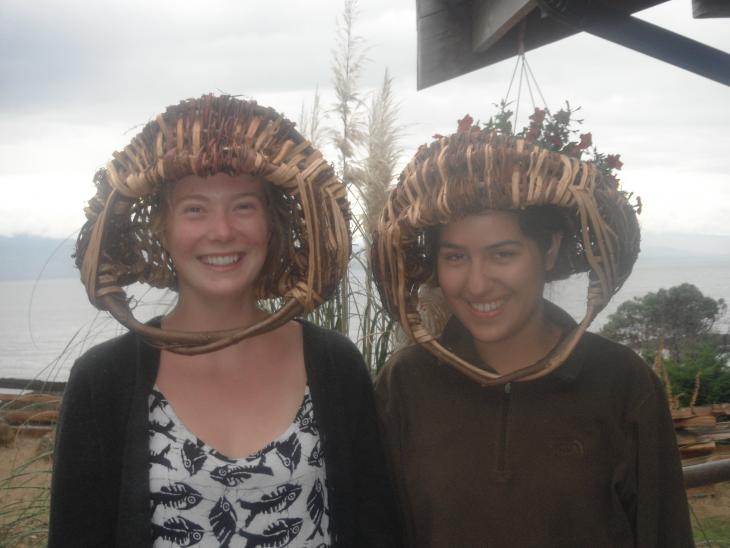 Some cedar root basket cases