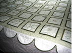 Vintage Embroidered Twin Size Quilt