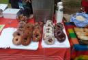 coffee and donuts at the market