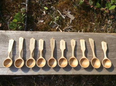 Hand carved Tea Spoons