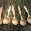 Hand carved maple serving spoons